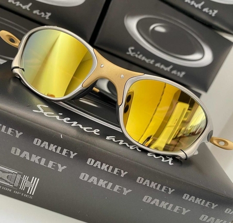 Óculos Oakley Double X 24k - Gold - @tenis.street