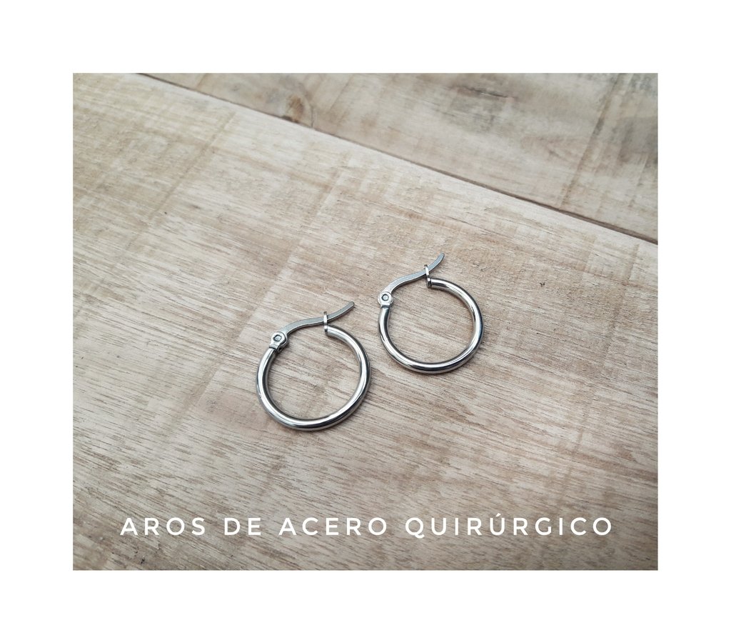 Argollas de acero quirúrgico (20 mm) - mercado bijou