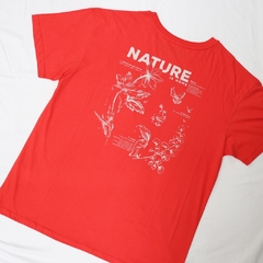 Remera NATURE Blanco - Oversize - tienda online