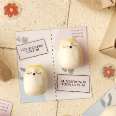 Set amuletos enamorados - Picuru Ceramicas
