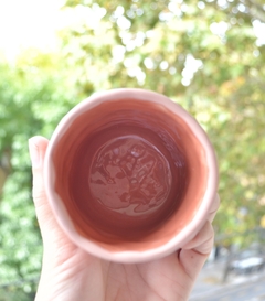 Taza/Vaso Rosa y guinda (SOLO ENVÍO POR CORREO ARGENTINO) - Picuru Ceramicas