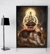 Quadro Decorativo Mitologia Hindu Rare Krishna Arte 42x29cm
