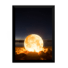 Lindo quadro decoração surreal a fogueira lunar 42x29cm