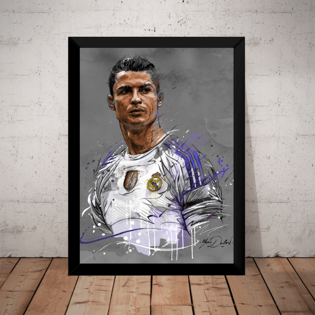 Quadro Cristiano Ronaldo O Pai É Brabo - PlacasFUT