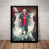 Quadro Poster Arte Lionel Messi Barcelona Futebol