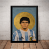 Quadro Decorativo Diego Maradona Arte Futebol Argentina
