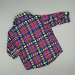 Camisa Carters Talle 3 meses cuadrillé azul- rojo y amarillo - comprar online
