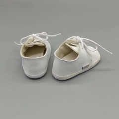 Zapatos Chapatito Talle 16 (11 cms suela) cuero blanco- acordonados - Baby Back Shop