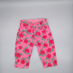 Segunda Selección- Pantalón Crayon Talle M (6-9 meses) rosa floreado