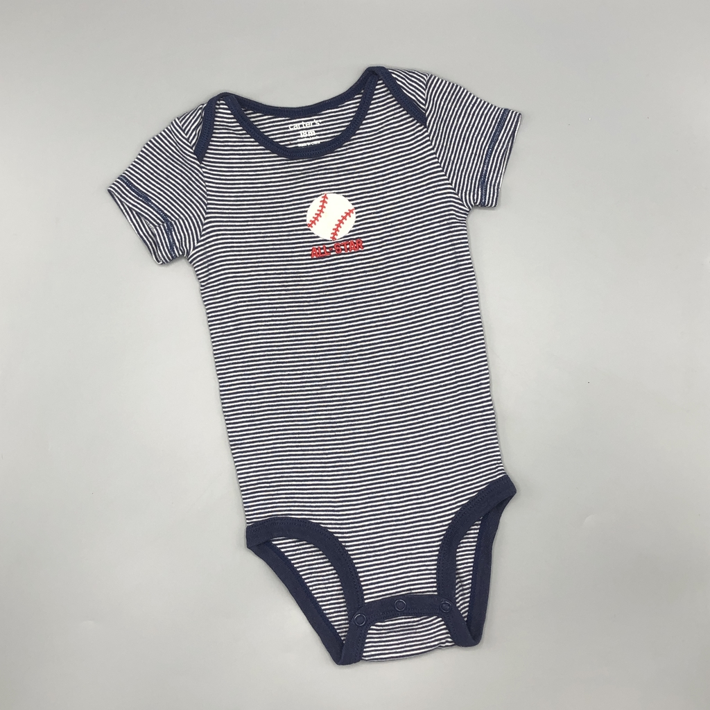 Segunda Selección - Body Carters Talle 18 meses rayas blancas azules - all  star