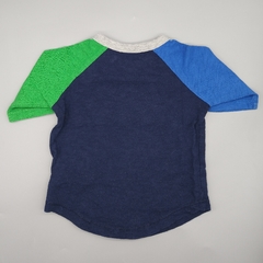 Remera Baby GAP Talle 6-12 meses azul mangas colores - comprar online