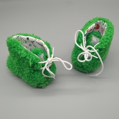 Pantuflas Grisino Talle 16 AR - verdes peluche