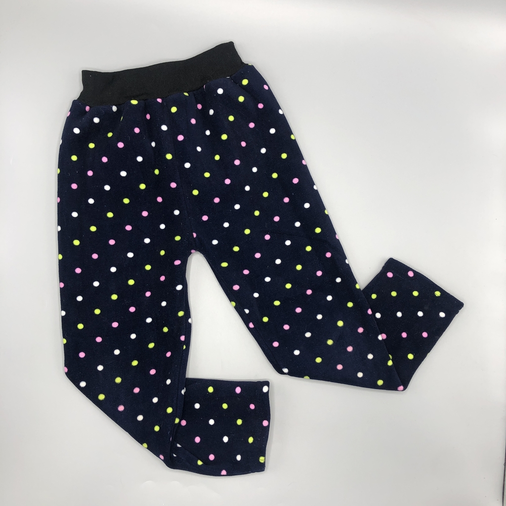 Jogging Talle 4-5 años plush azul oscuro lunares multicolor (61 cm largo)
