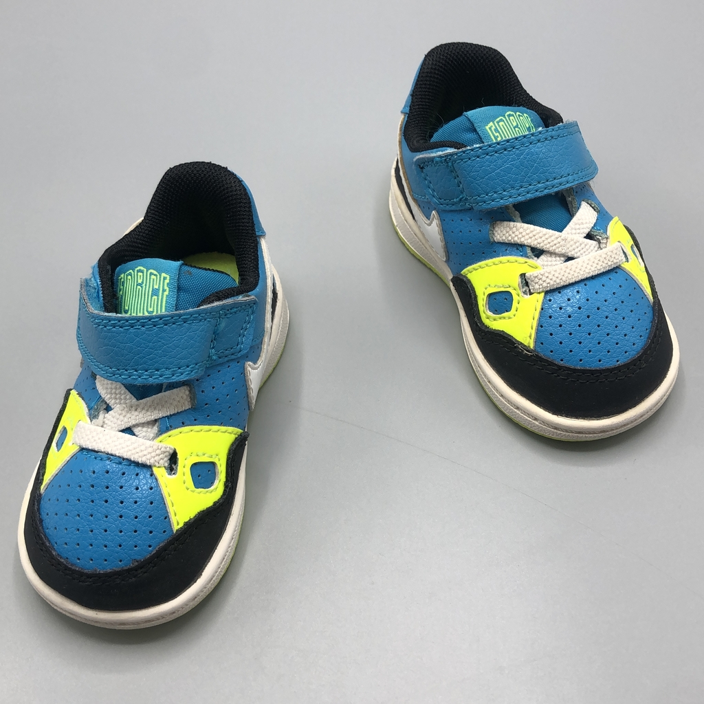 Segunda Selección - Zapatillas Nike Talle 18,5 EUR Air Force celestes verde  fluo (12 cm largo