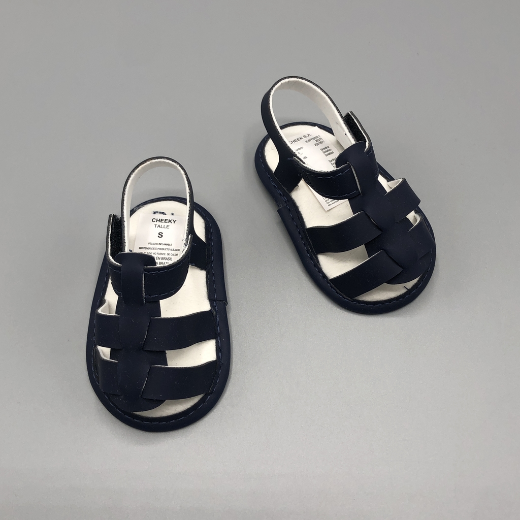 Sandalias Cheeky Talle M (6-9 meses) azules interior blanco -1