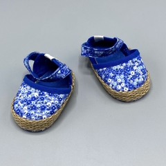 Sandalias NUEVAS Baby Cottons Talle 14 AR floreadas azules