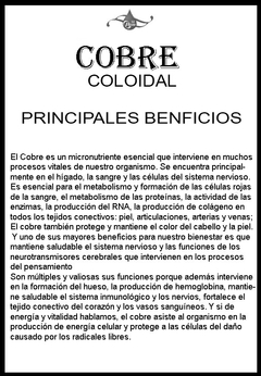 Cobre Coloidal - Comprar en Fértil