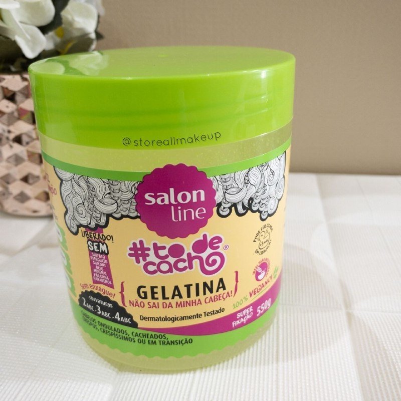 Gelatina Salon Line Cachos 550g Store All Makeup Gelatina Salon Line Cachos 550g Store All Makeup