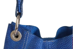 Cartera Mini Bag Azul Croco en internet