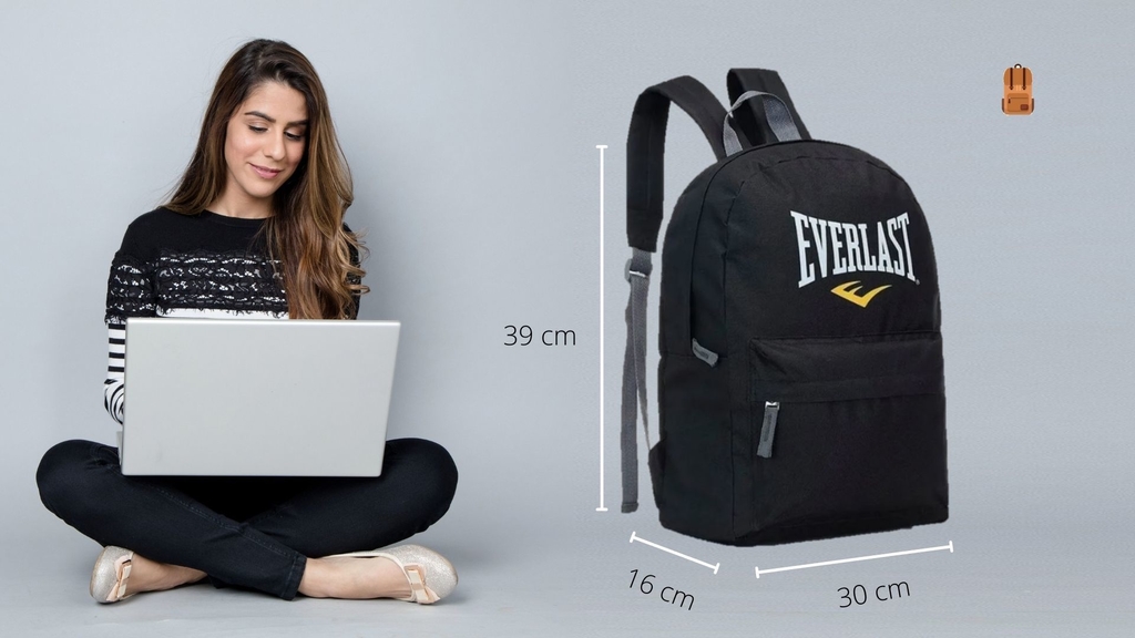 Mochila Everlast Escolar Económica Primaria Secundaria Urbana 11474