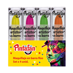 MAQUILLAJE FLUO X 4 PINTAFAN
