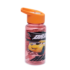 BOTELLA 500 ML STRAW TOP CARS
