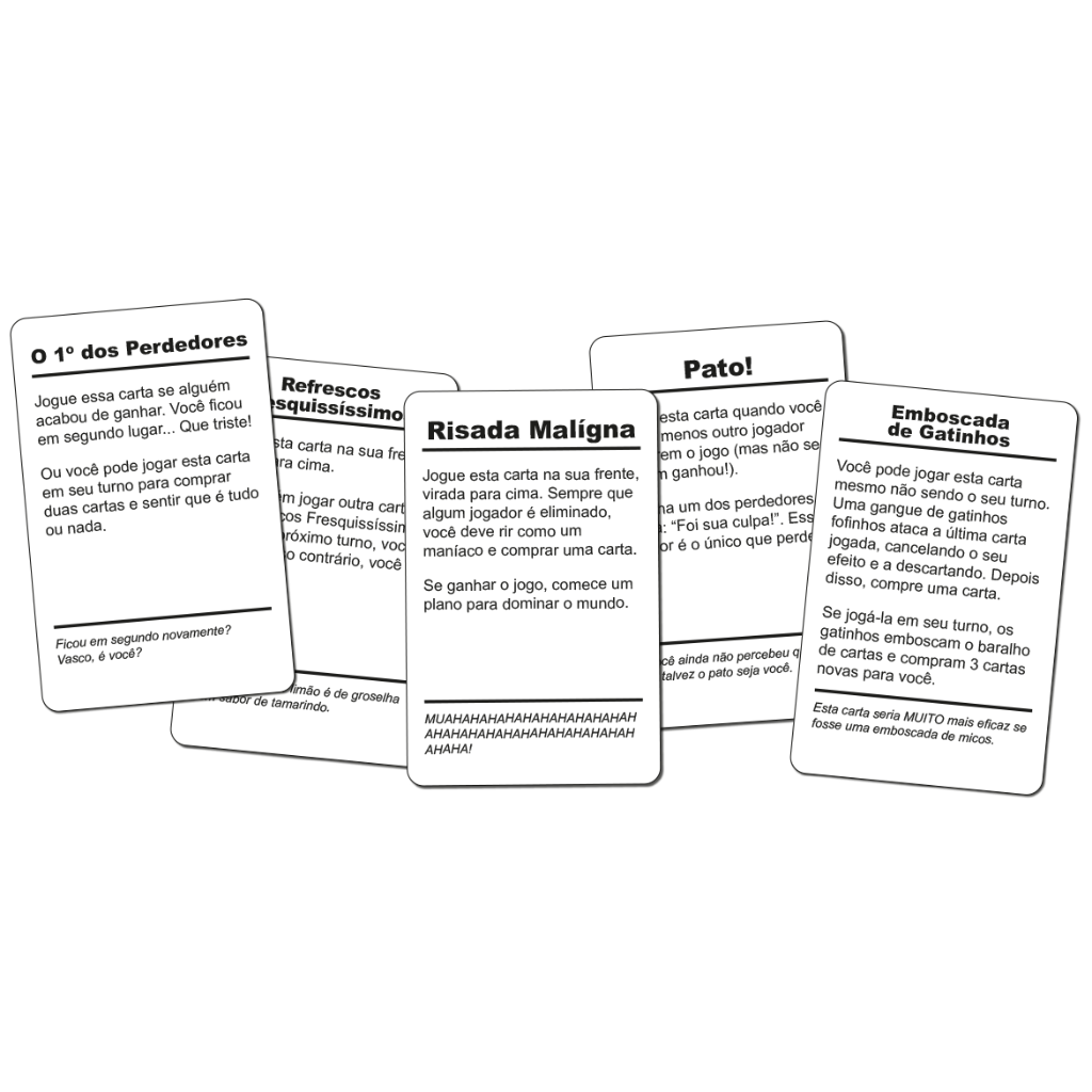 Nós Não Testamos Esse Troço - Jogo de Cartas - Buró Jogos (Em