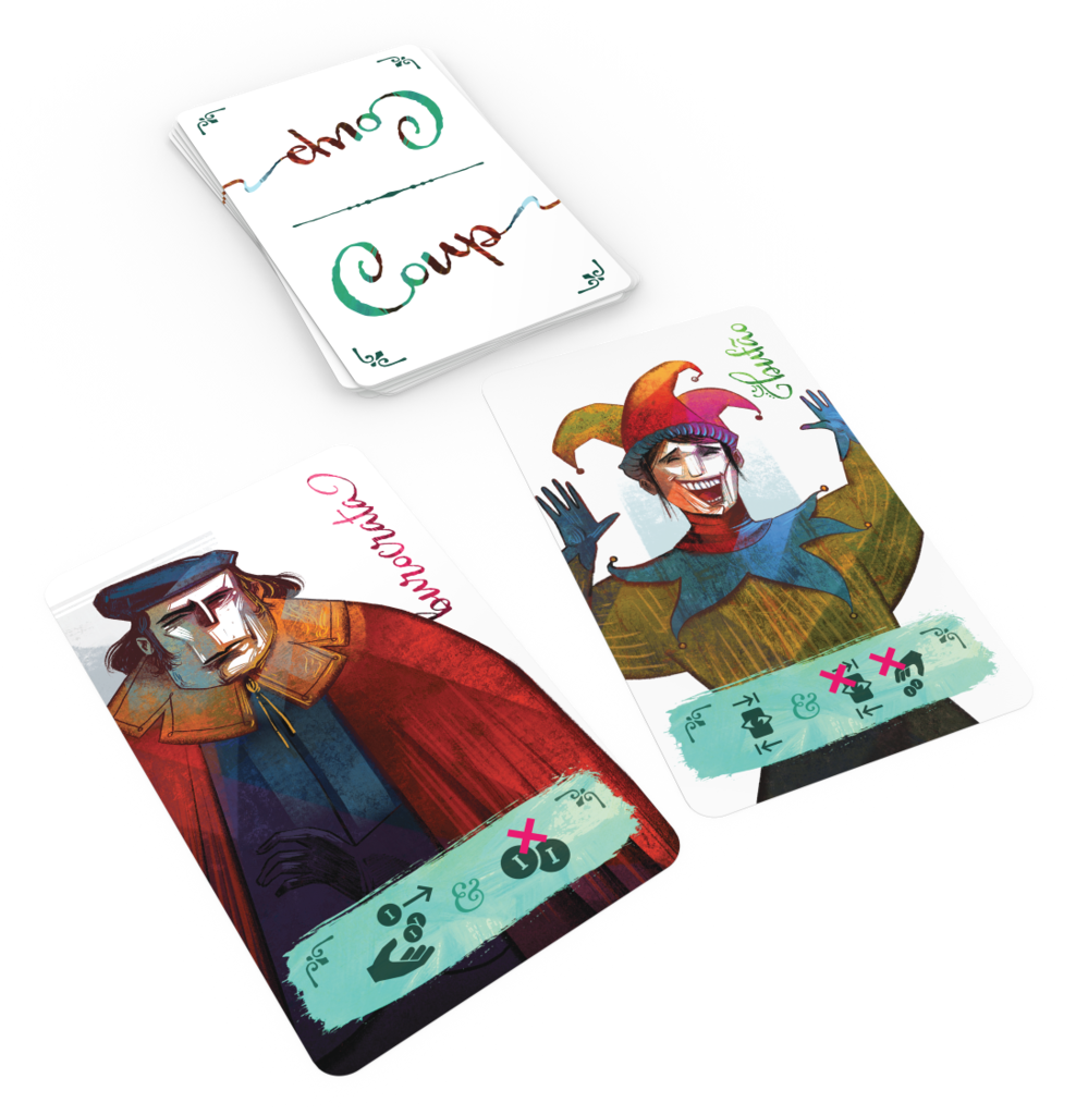 Coup + Expansão A Reforma - Jogo de Cartas (Boardgame) - GROK