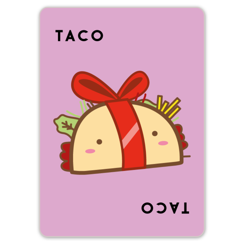 Taco Chapéu Bolo Presente Pizza- Jogo de Cartas PaperGames