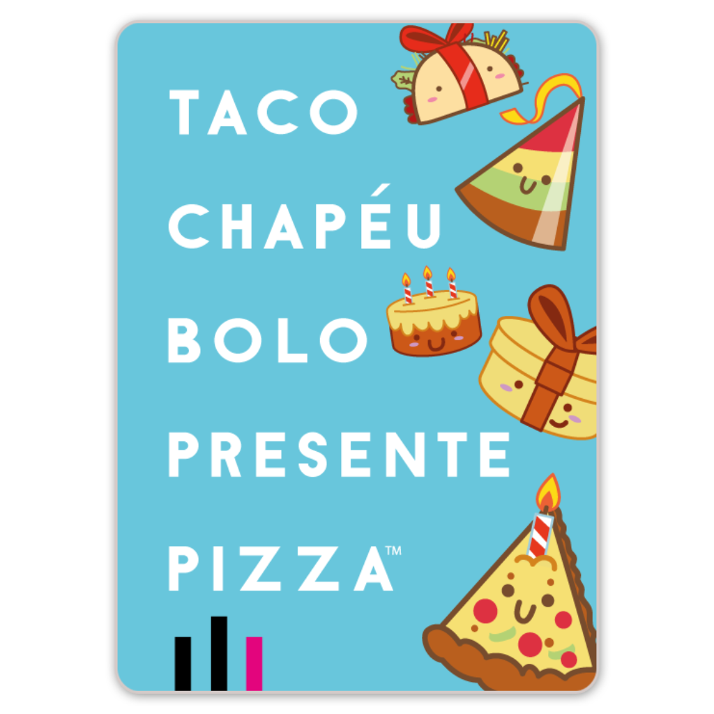 Place Games Taco Chapéu Bolo Presente Pizza + Cartas Promo Jogo de