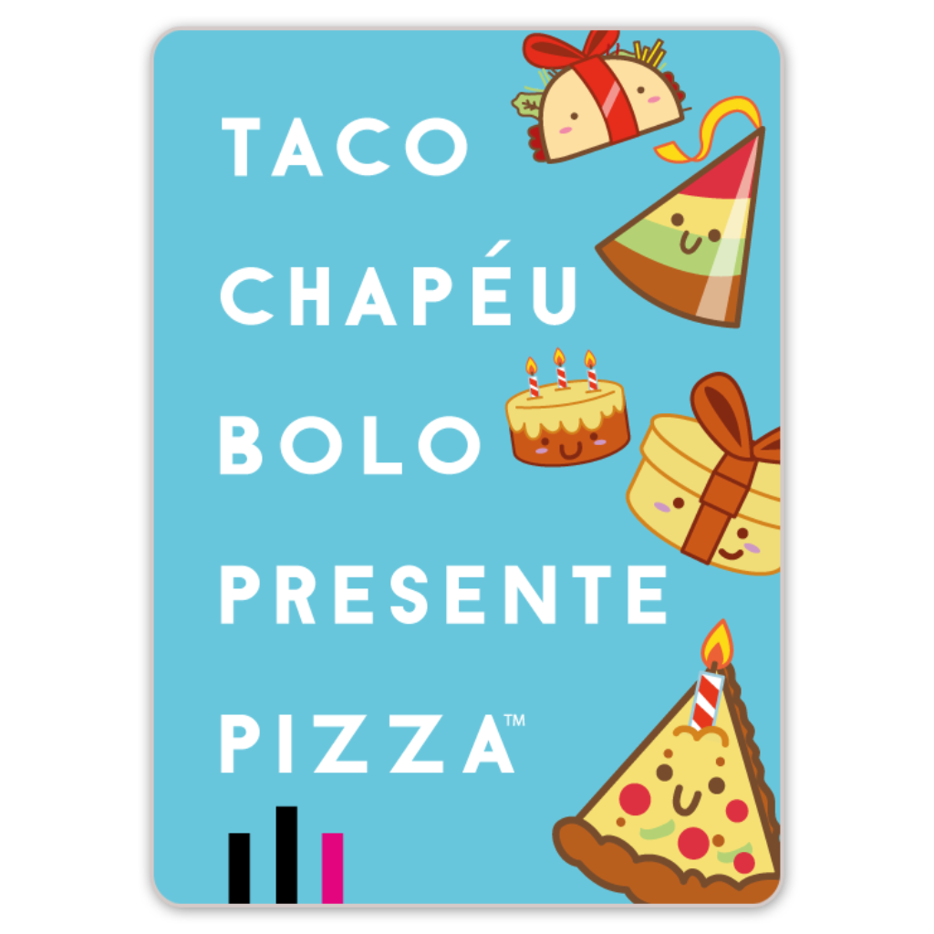 Place Games Taco Chapéu Bolo Presente Pizza + Cartas Promo Jogo de Cartas  PaperGames J060