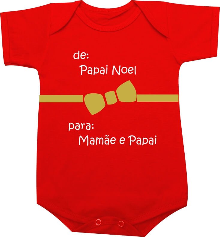 Body Natal De Papai Noel Para Mamae E Papai