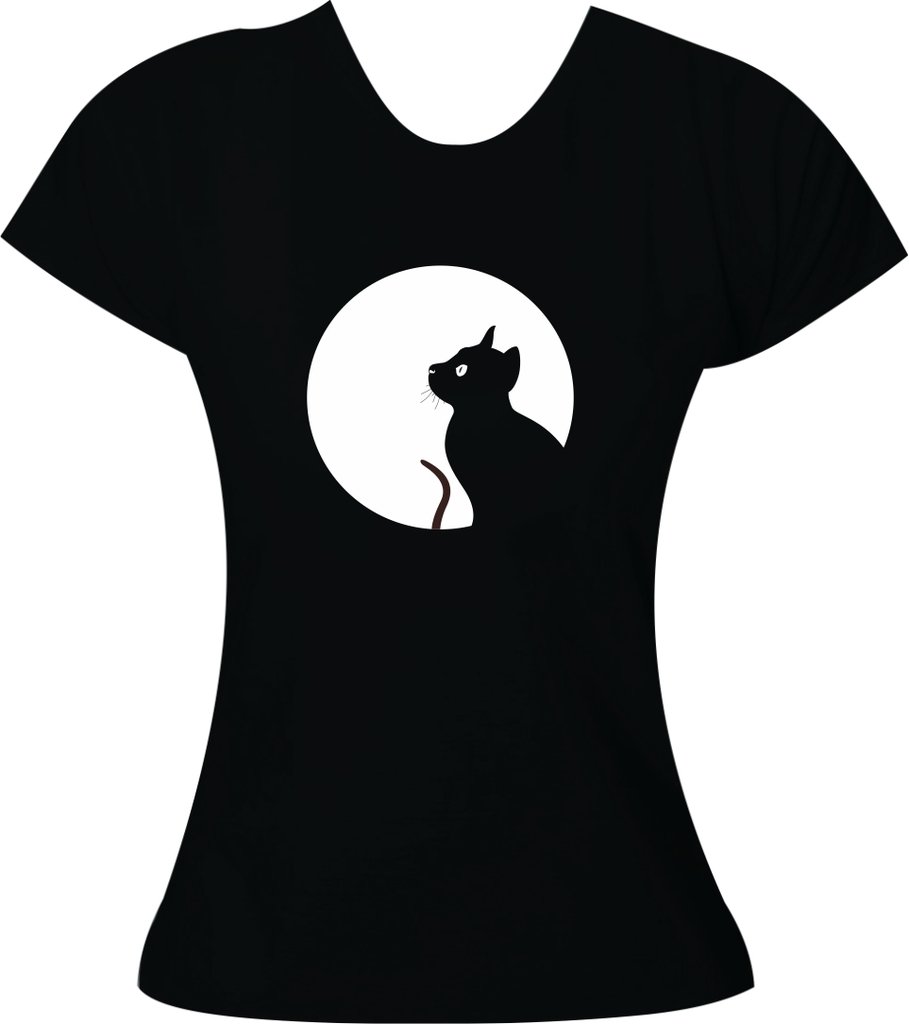 camisa gato preto