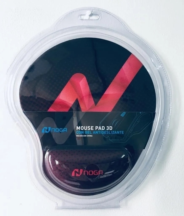 MOUSE PAD NOGA 3D CON GEL ANTIDESLIZANTE TECNOPLAY