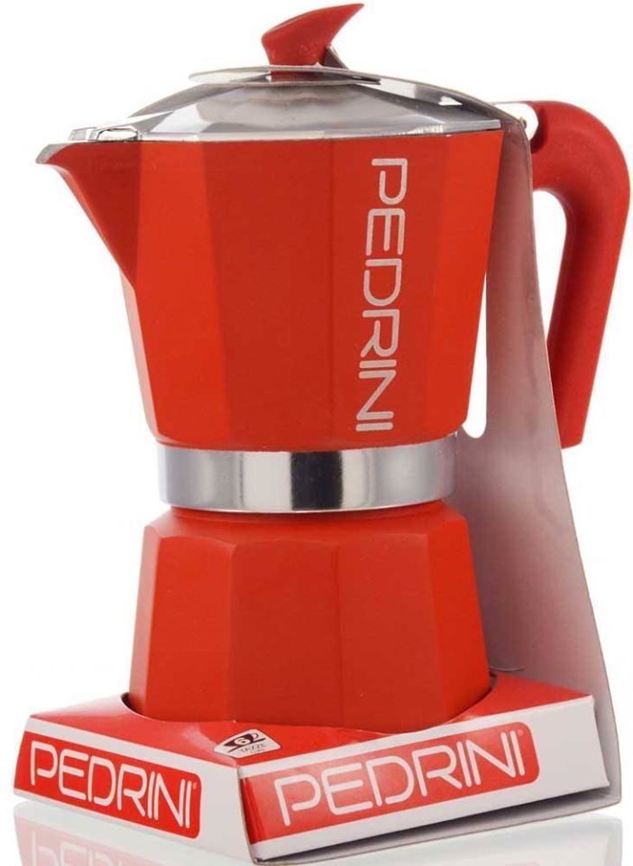 Cafetera Express Pedrini Roja 6 Pocillos