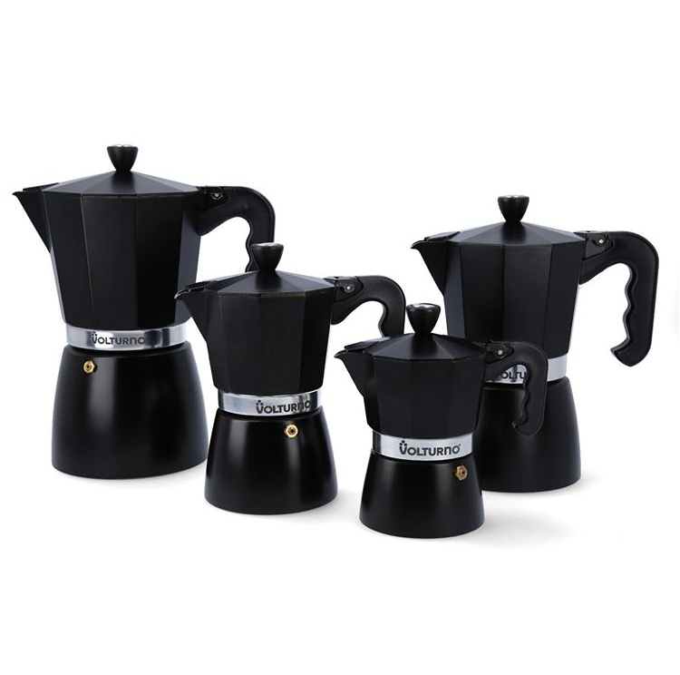 Cafetera Volturno Moka Italiana 9 Pocillos
