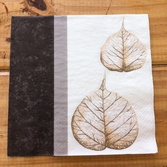 Servilleta - Skeleton Leaves Brown - comprar online