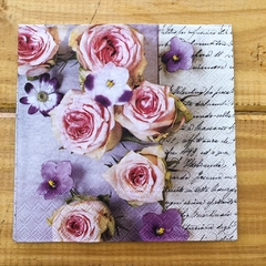 Servilleta - Roses & Violets