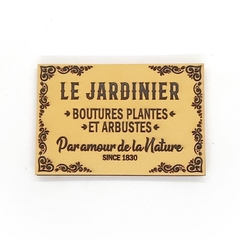 Placas Vintage / Sello Bajo Relieve - Le Jardinier
