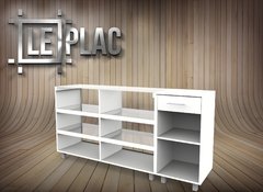 Mueble Mostrador Vitrina 1.50mts + Mostrador Caja 50 Cms