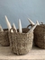 CANASTO SEAGRASS BOMBE CON MANIJA REDONDA mediano