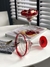 COPAS MARGARITA BORDE ROJO (set x 4) - comprar online