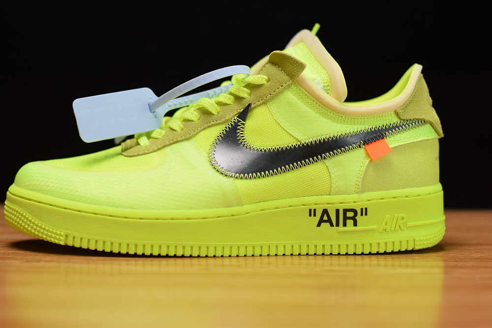 Tenis Nike Air Force 1 Low X Off White Volt