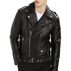 Vigilancia subterraneo error Chaqueta Cuero Hombre Estilo Chamarra Oz Biker KL