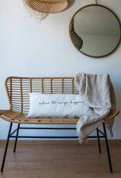 Sillón Doble Rattan Sintético.
