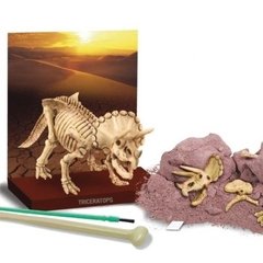 Kit de Paleontologia, Triceraptor, Escavação de fósseis e esqueleto, Brinquedo Educativo - comprar online