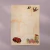 papel de carta vintage com tema de natureza, com animais e flores