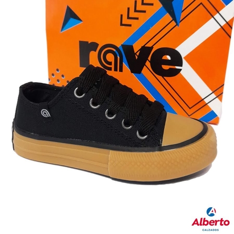 Zapatillas Rave 999 Negro/Crepe - Calzados Alberto