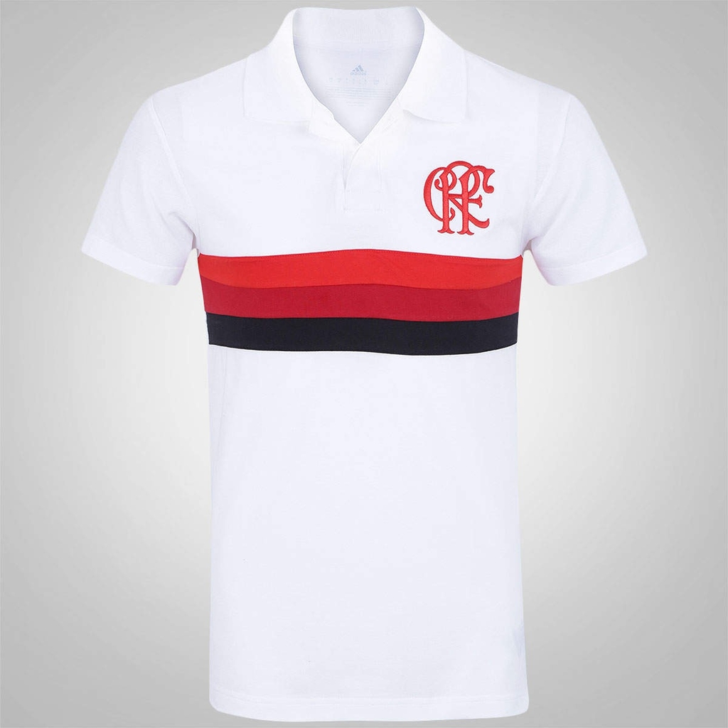 camisa polo do flamengo branca