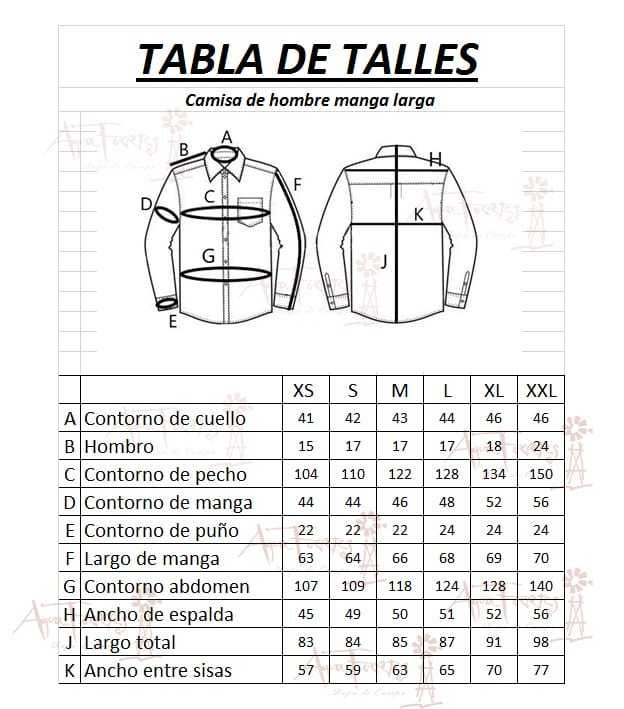 camisa talle m